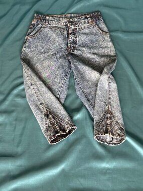 Vintage 80s Ruffini Acid Wash High Waist Denim Jeans Size M 100% cotton Grunge